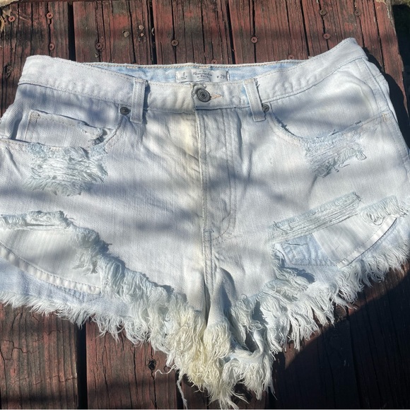 Abercrombie & Fitch Pants - Distressed Denim Shorts